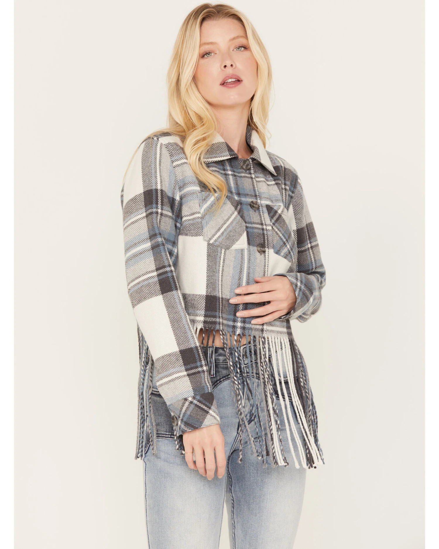 Idyllwind Women's Walker Cropped Fringe Jacket - Image 2