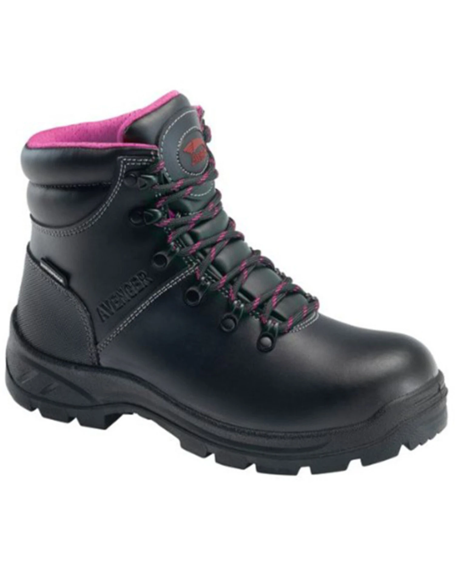 Avenger Women's Builder Mid 6" Lace-Up Waterproof Work Boots - Steel Toe