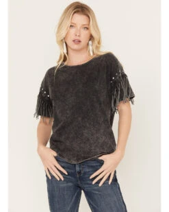 Idyllwind Women's Harlow Short Sleeve Open Back Tee