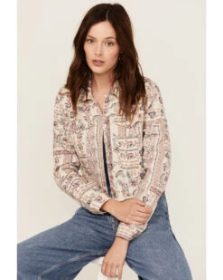 Shyanne Women's Americana Print Denim Jacket