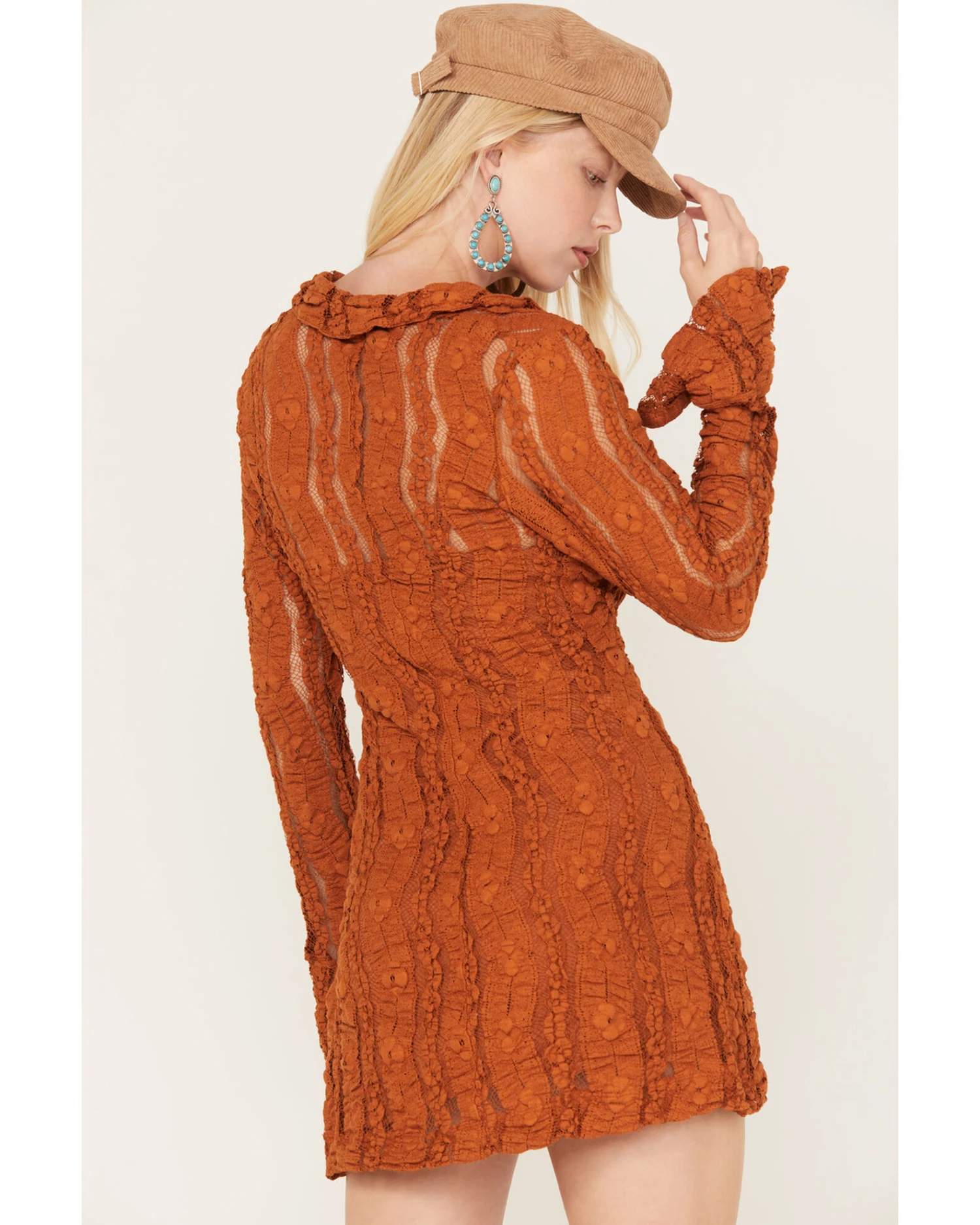 Free People Women's Shayla Lace Mini Dress - Image 4