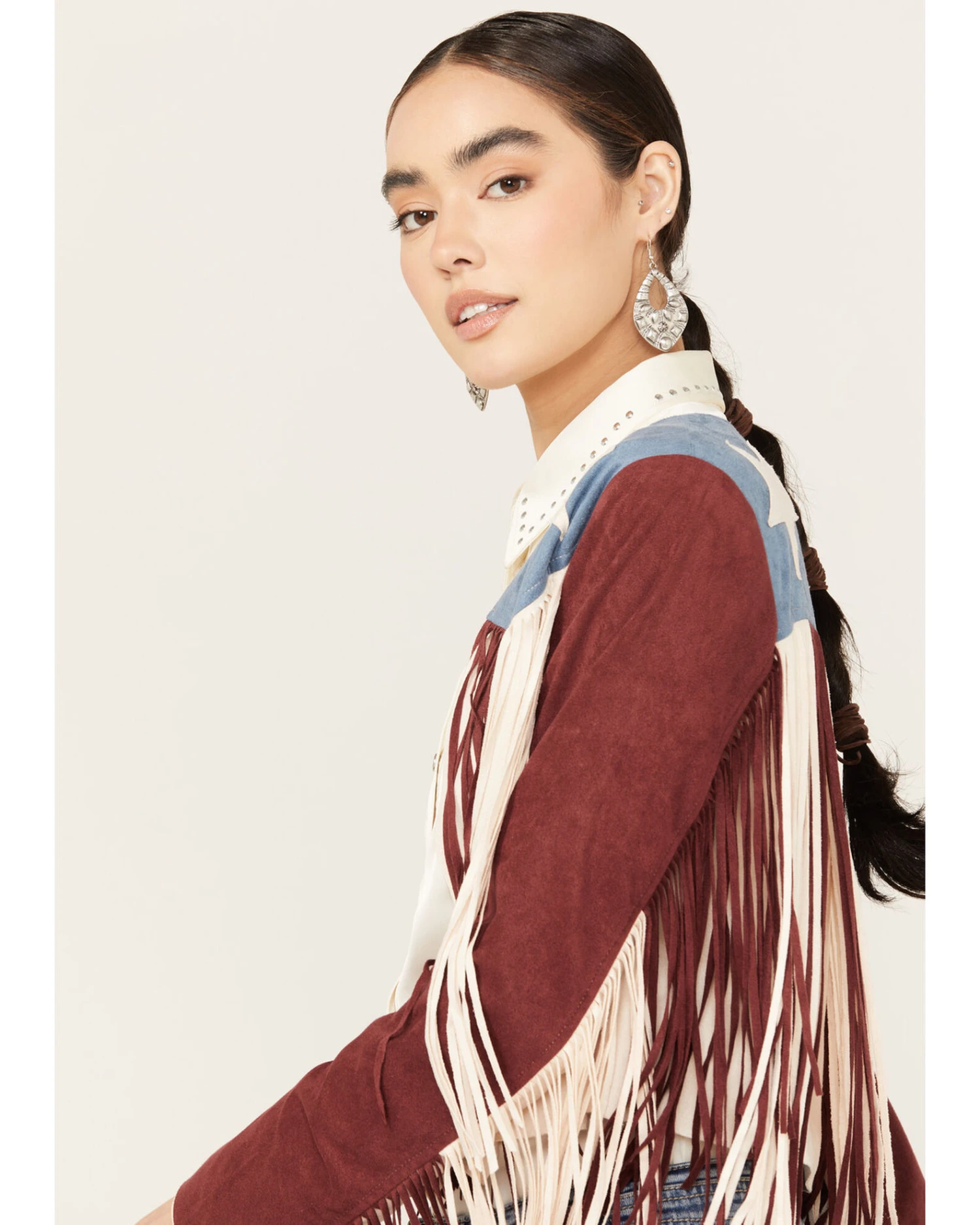 Vocal Women's Lainee Star Faux Fringe Jacket - Image 2