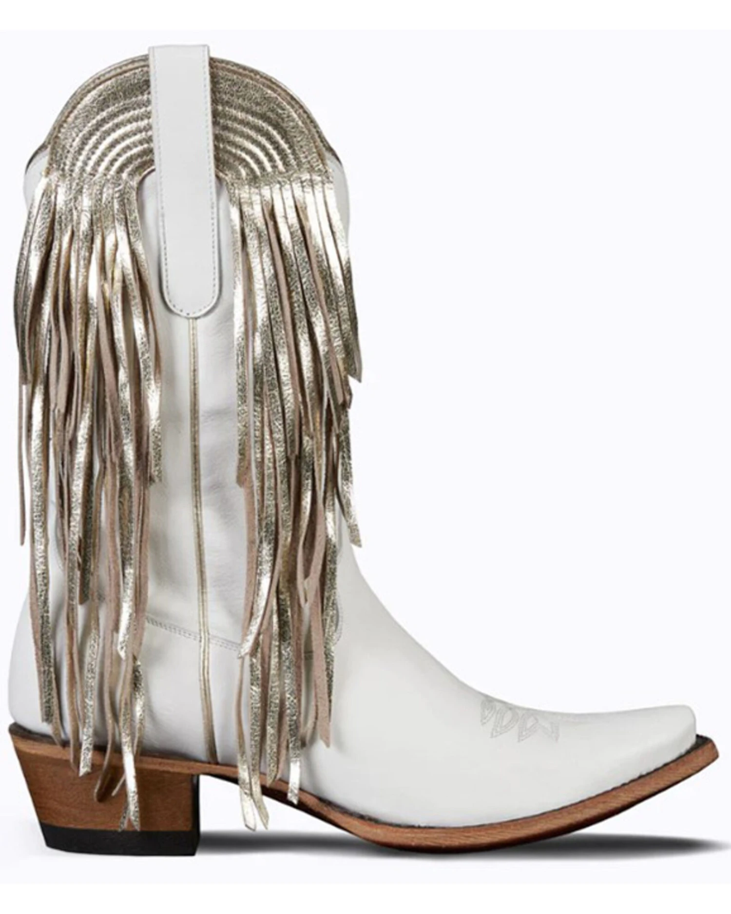 Lane Women's Fringe Star Western Boots - Snip Toe - Image 2