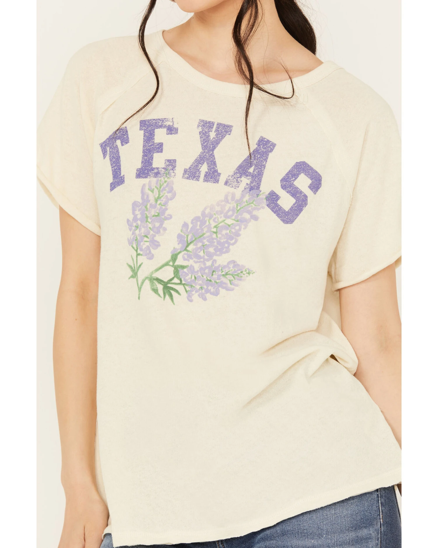 Free People Women's Texas State Flower Short Sleeve Graphic Tee - Image 3